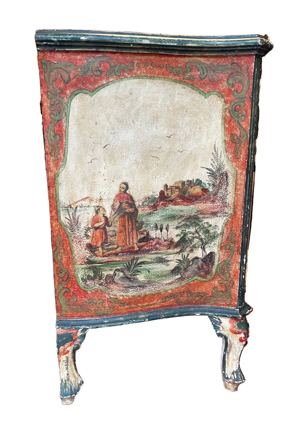italian lacquered commode