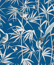 Load image into Gallery viewer, Bamboo Wallpaper • Cobalt • Swatch