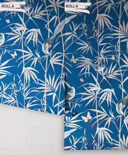 Load image into Gallery viewer, Bamboo Wallpaper • Cobalt • Rolls