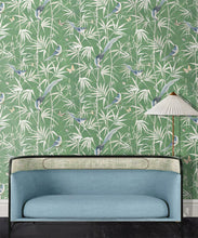 Load image into Gallery viewer, Bamboo Wallpaper • Green• Insitu