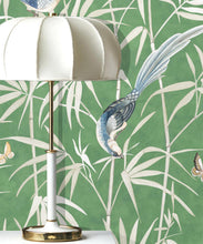 Load image into Gallery viewer, Bamboo Wallpaper • Green • Insitu