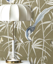 Load image into Gallery viewer, Bamboo Wallpaper • Olive • Insitu