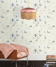 Load image into Gallery viewer, Butterflies Wallpaper • Beige • Insitu