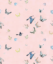 Load image into Gallery viewer, Butterflies Wallpaper • Pink • Swatch