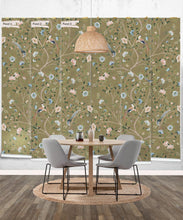 Load image into Gallery viewer, Camellia Tree Mural • Olive • Rolls