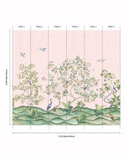 Load image into Gallery viewer, Spring Landscape Mural - Colorway: Pink - Panels