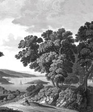Load image into Gallery viewer, English Landscape Mural • Black &amp; White • Swatch