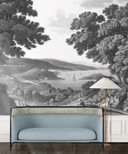 Load image into Gallery viewer, English Landscape Mural • Black &amp; White • Insitu