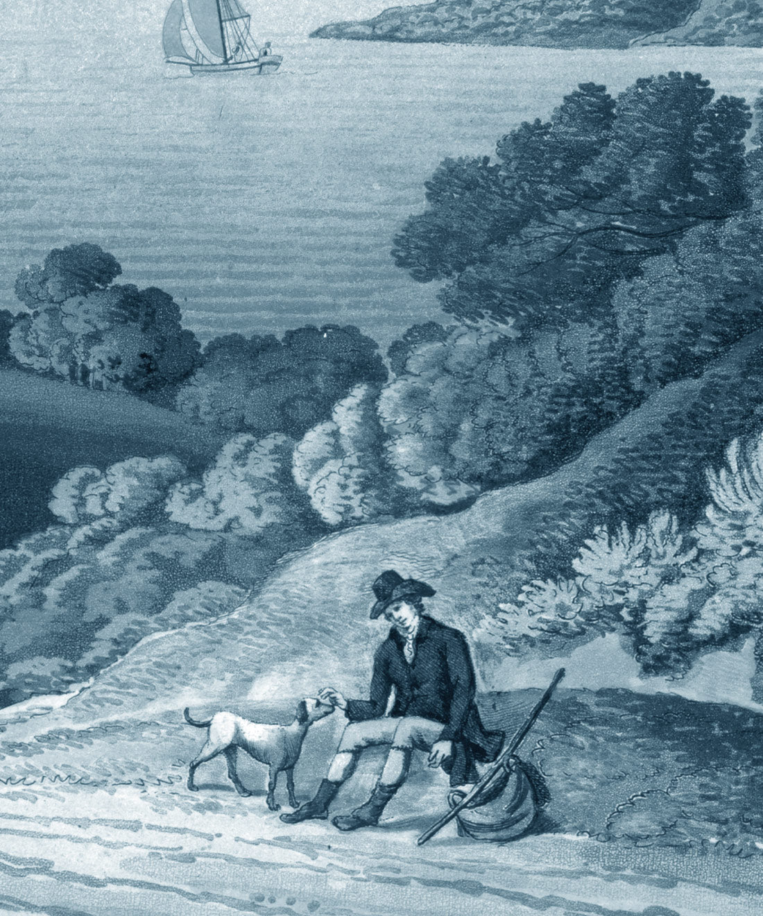 English Landscape Mural
