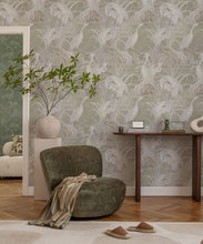 Load image into Gallery viewer, Water Birds Wallpaper - Bethany Linz - My Sydney Collection - Colourway: Beige - Insitu