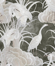 Load image into Gallery viewer, Water Birds Wallpaper - Bethany Linz - My Sydney Collection - Colourway: Charcoal - Swatch
