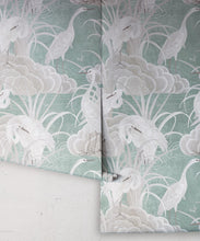 Load image into Gallery viewer, Water Birds Wallpaper - Bethany Linz - My Sydney Collection - Colourway: Duck Egg - Roll