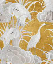 Load image into Gallery viewer, Water Birds Wallpaper - Bethany Linz - My Sydney Collection - Colourway: Gold - Swatch