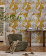 Load image into Gallery viewer, Water Birds Wallpaper - Bethany Linz - My Sydney Collection - Colourway: Gold - Insitu
