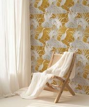 Load image into Gallery viewer, Water Birds Wallpaper - Bethany Linz - My Sydney Collection - Colourway: Gold - Insitu