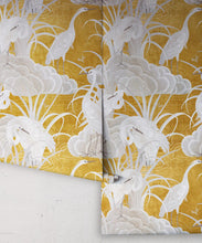 Load image into Gallery viewer, Water Birds Wallpaper - Bethany Linz - My Sydney Collection - Colourway: Gold - Roll