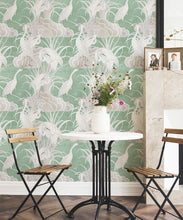Load image into Gallery viewer, Water Birds Wallpaper - Bethany Linz - My Sydney Collection - Colourway: Mint - Insitu