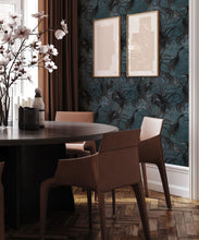 Load image into Gallery viewer, Water Birds Wallpaper - Bethany Linz - My Sydney Collection - Colourway: Night - Insitu