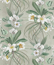 Load image into Gallery viewer, Hibiscus at Double Bay Wallpaper - Bethany Linz - My Sydney Collection - Colourway: Beige - Swatch