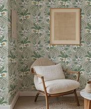 Load image into Gallery viewer, Hibiscus at Double Bay Wallpaper - Bethany Linz - My Sydney Collection - Colourway: Beige - Insitu