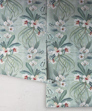 Load image into Gallery viewer, Hibiscus at Double Bay Wallpaper - Bethany Linz - My Sydney Collection - Colourway: Duck Egg - Roll