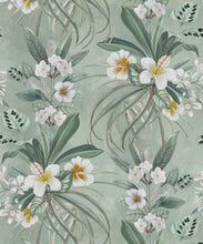 Load image into Gallery viewer, Hibiscus at Double Bay Wallpaper - Bethany Linz - My Sydney Collection - Colourway: Tangerine - Swatch