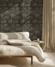 Load image into Gallery viewer, Wisteria Vine Wallpaper - Bethany Linz - My Sydney Collection - Colourway: Charcoal - Insitu