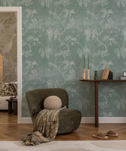 Load image into Gallery viewer, Wisteria Vine Wallpaper - Bethany Linz - My Sydney Collection - Colourway: Duck Egg - Insitu