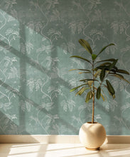 Load image into Gallery viewer, Wisteria Vine Wallpaper - Bethany Linz - My Sydney Collection - Colourway: Duck Egg - Insitu