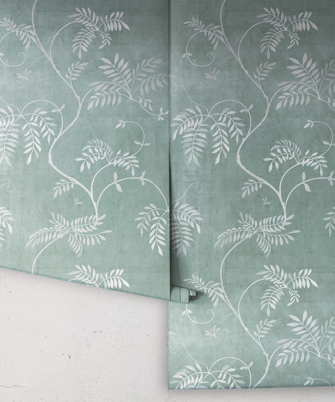Wisteria Vine Wallpaper - Bethany Linz - My Sydney Collection - Colourway: Duck Egg - Roll