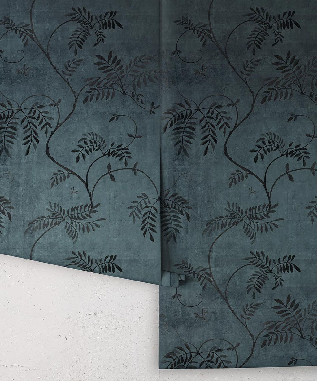 Wisteria Vine Wallpaper - Bethany Linz - My Sydney Collection - Colourway: Night - Roll
