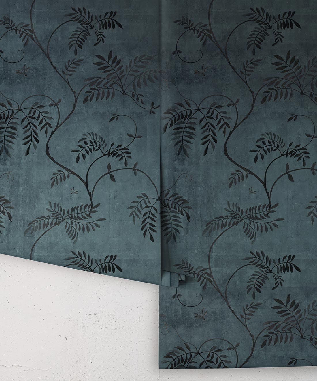 Wisteria Vine Wallpaper - Bethany Linz - My Sydney Collection - Colourway: Night - Roll