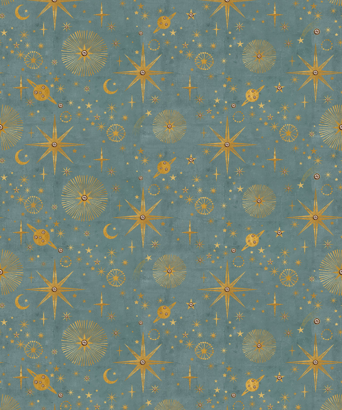 The Milky Way Wallpaper - Bethany Linz - My Sydney Collection - Colourway: French Blue - Swatch