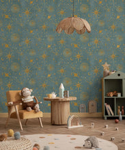 Load image into Gallery viewer, The Milky Way Wallpaper - Bethany Linz - My Sydney Collection - Colourway: French Blue - Insitu