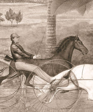 Load image into Gallery viewer, The Race At Hyde Park Mural - Bethany Linz - My Sydney Collection - Colourway: Beige - Swatch