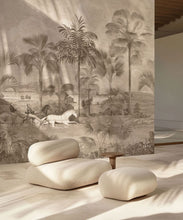 Load image into Gallery viewer, The Race At Hyde Park Mural - Bethany Linz - My Sydney Collection - Colourway: Beige - Insitu