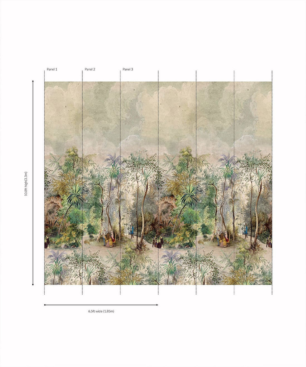 Botanical Gardens Mural - Bethany Linz - My Sydney Collection - Colourway: Original - Roll