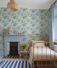 Load image into Gallery viewer, Odette's Bouquet Wallpaper - Colourway: Kelp Green - Insitu