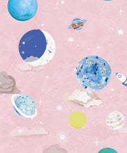 Load image into Gallery viewer, Blast Off Wallpaper - Colourway: Powder Blue - Swatch
