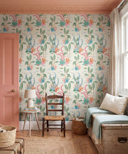 Load image into Gallery viewer, Coral Garden Wallpaper - Colourway: Kelp Green - Insitu