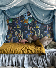Load image into Gallery viewer, Coral Garden Wallpaper - Colourway: Old Navy - Insitu