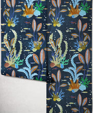 Load image into Gallery viewer, Coral Garden Wallpaper - Colourway: Old Navy - Roll