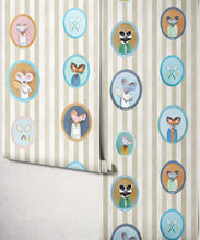 Load image into Gallery viewer, The Tennis Club Wallpaper - Colourway: Shell - Roll