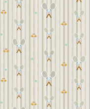 Load image into Gallery viewer, The Tennis Club Stripe Wallpaper - Colourway: Shell - Swatch