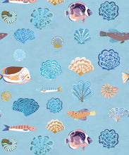 Load image into Gallery viewer, Seaside Treasures Wallpaper - Colourway: Powder Blue - Swatch