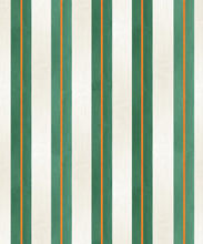 Load image into Gallery viewer, Junior Stripe Wallpaper - Colourway: Kelp Green - Swatch