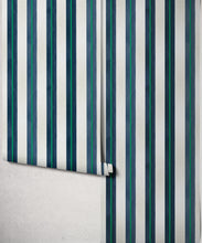 Load image into Gallery viewer, Junior Stripe Wallpaper - Colourway: Old Navy - Roll