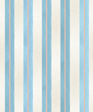 Load image into Gallery viewer, Junior Stripe Wallpaper - Colourway: Powder Blue - Swatch