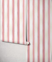 Load image into Gallery viewer, Junior Stripe Wallpaper - Colourway: Petal Pink - Roll