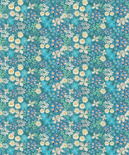 Load image into Gallery viewer, Meadow Confetti Wallpaper - Colourway: Lagoon Blue - Swatch